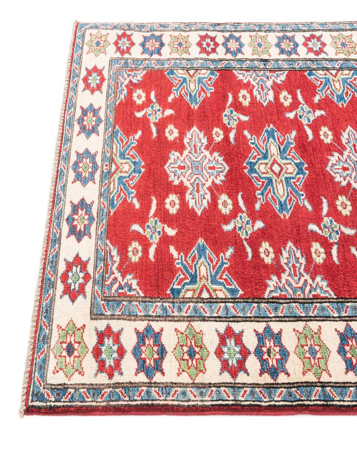 Detail image of  3' 2 x 4' 9  Hand Knotted Kazak Rug