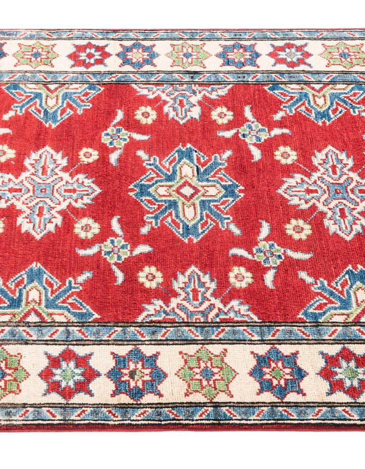 Detail image of  3' 2 x 4' 9  Hand Knotted Kazak Rug
