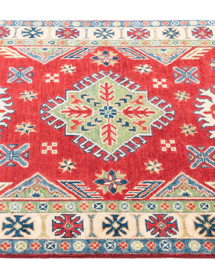 Detail image of  3' 3 x 5'  Hand Knotted Kazak Rug