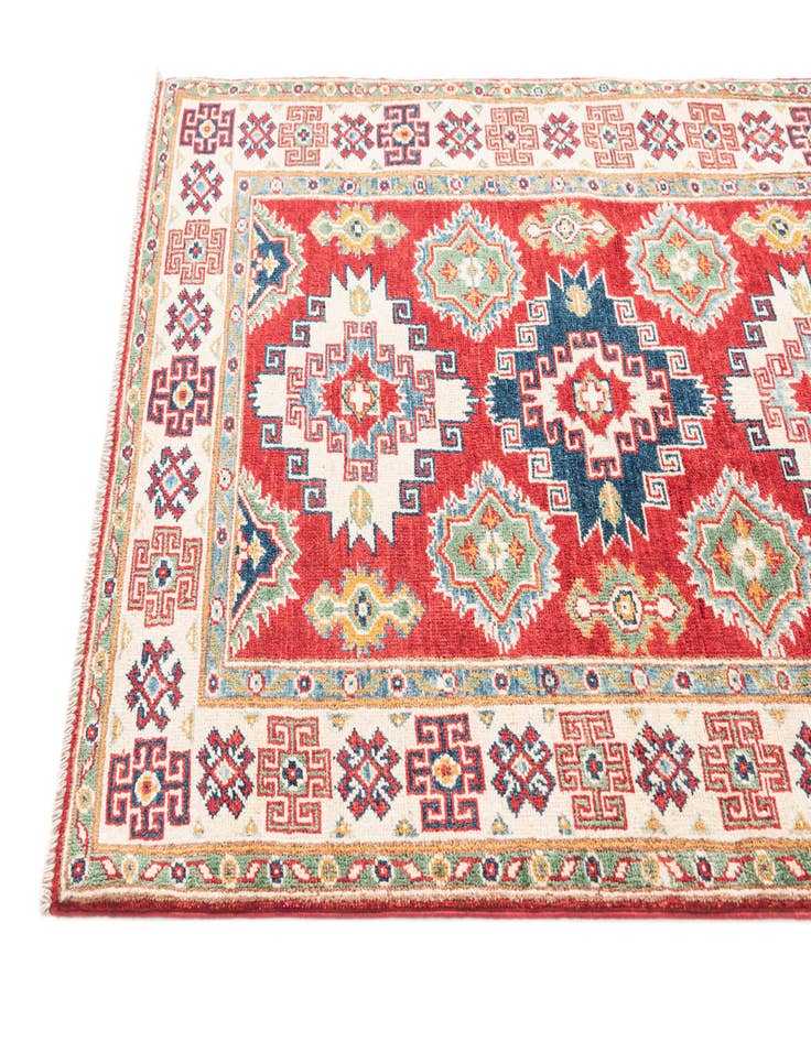 Detail image of  3' 3 x 5'  Hand Knotted Kazak Rug