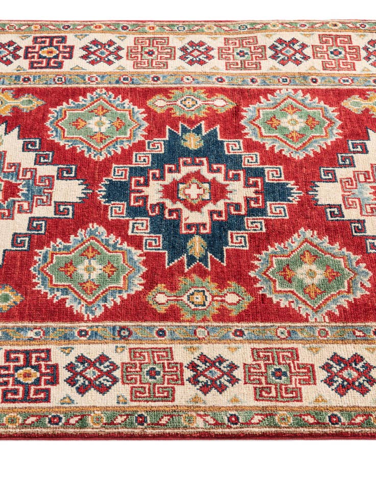 Detail image of  3' 3 x 5'  Hand Knotted Kazak Rug