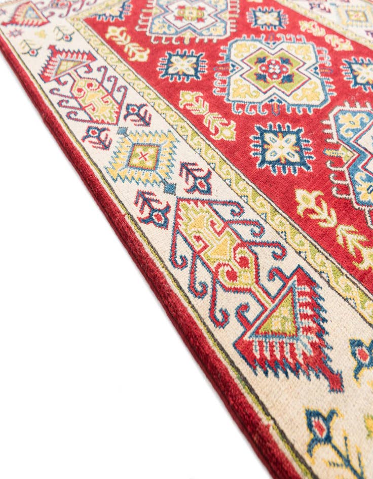 Detail image of  3' 4 x 4' 10  Hand Knotted Kazak Rug