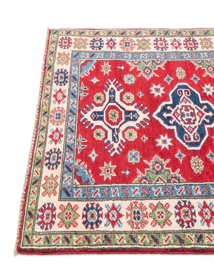 Detail image of  3' 2 x 5' 3  Hand Knotted Kazak Rug