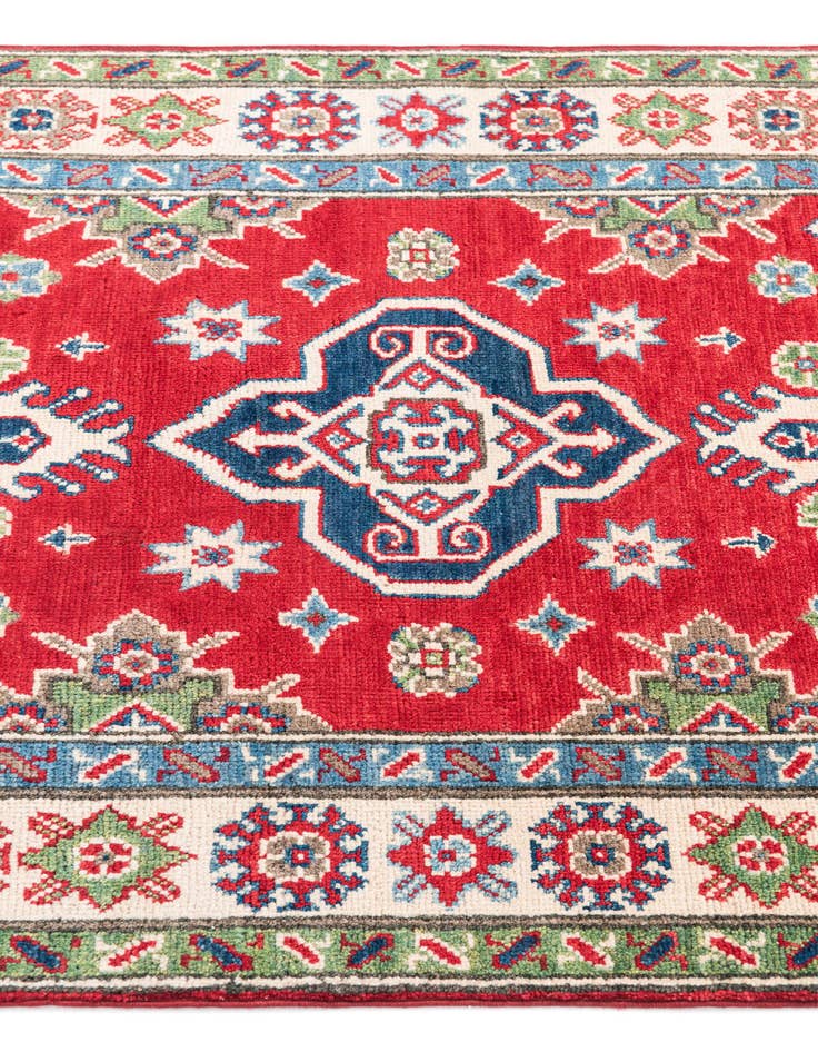 Detail image of  3' 2 x 5' 3  Hand Knotted Kazak Rug