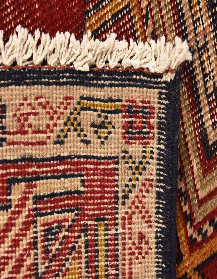 Detail image of  2' 8 x 4' 4  Hand Knotted Kazak Persian Wool Rug