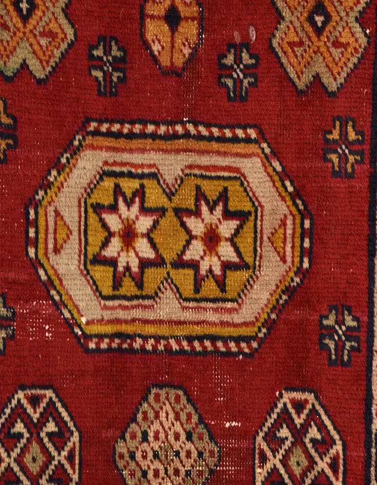 Detail image of  2' 8 x 4' 4  Hand Knotted Kazak Persian Wool Rug