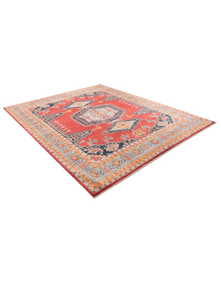 Detail image of  8' x 9' 10  Hand Knotted Kazak Rug