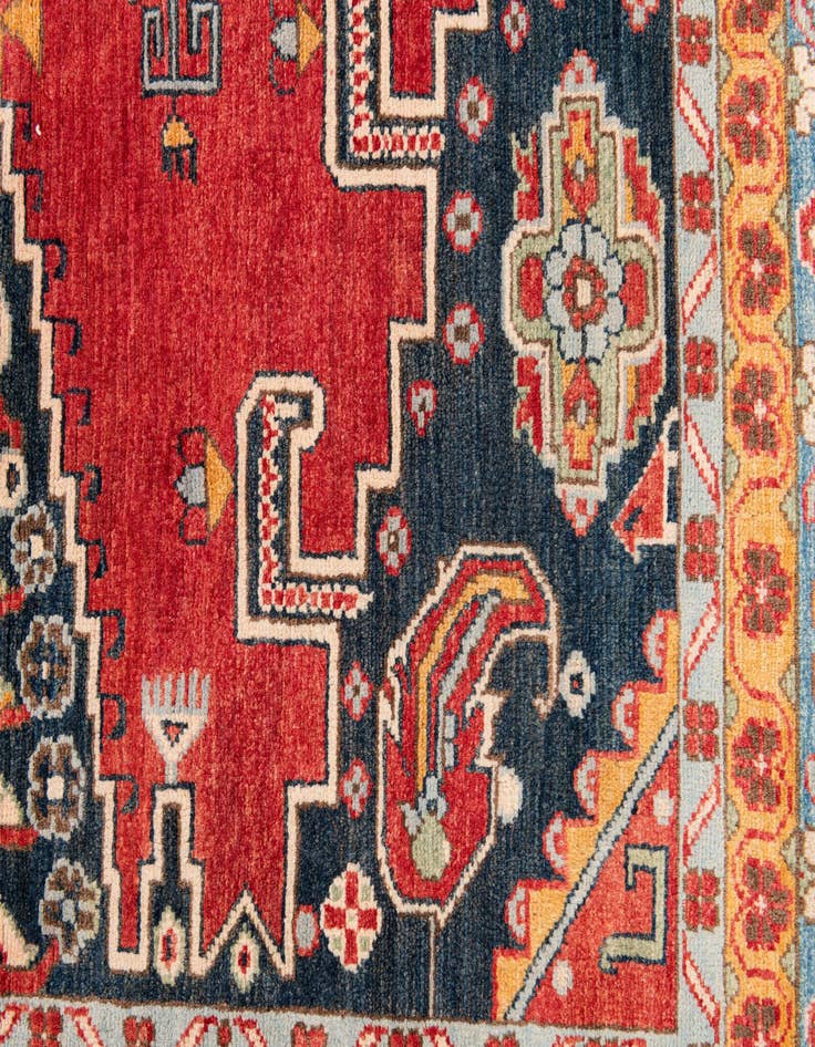 Detail image of  8' x 9' 10  Hand Knotted Kazak Rug