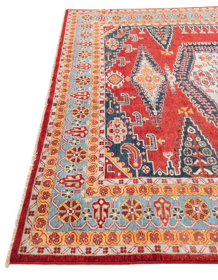 Detail image of  8' x 9' 9  Hand Knotted Kazak Rug