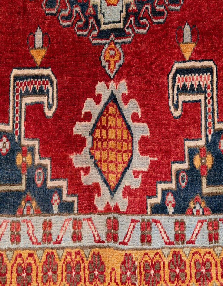 Detail image of  8' x 9' 9  Hand Knotted Kazak Rug