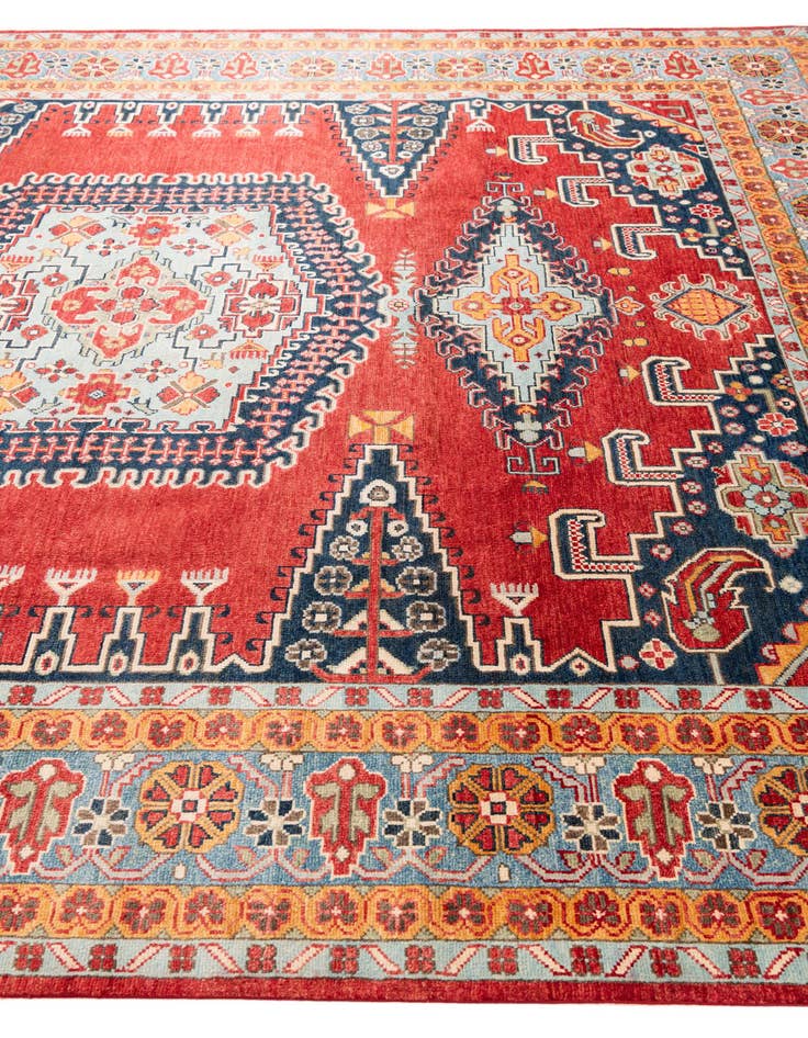 Detail image of  8' 3 x 9' 10  Hand Knotted Kazak Rug