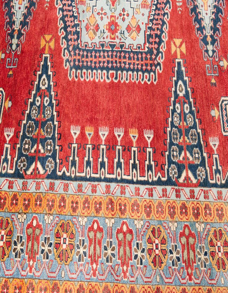 Detail image of  8' 3 x 9' 10  Hand Knotted Kazak Rug