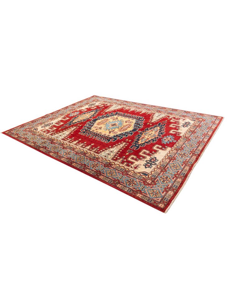 Detail image of  8' x 10'  Hand Knotted Kazak Rug