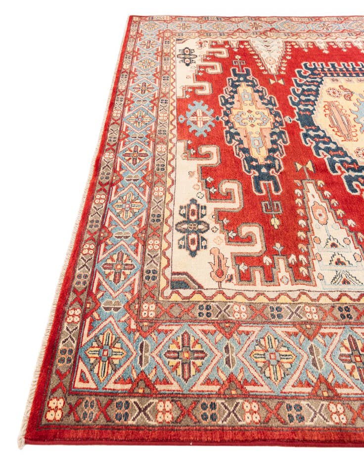 Detail image of  8' x 10'  Hand Knotted Kazak Rug