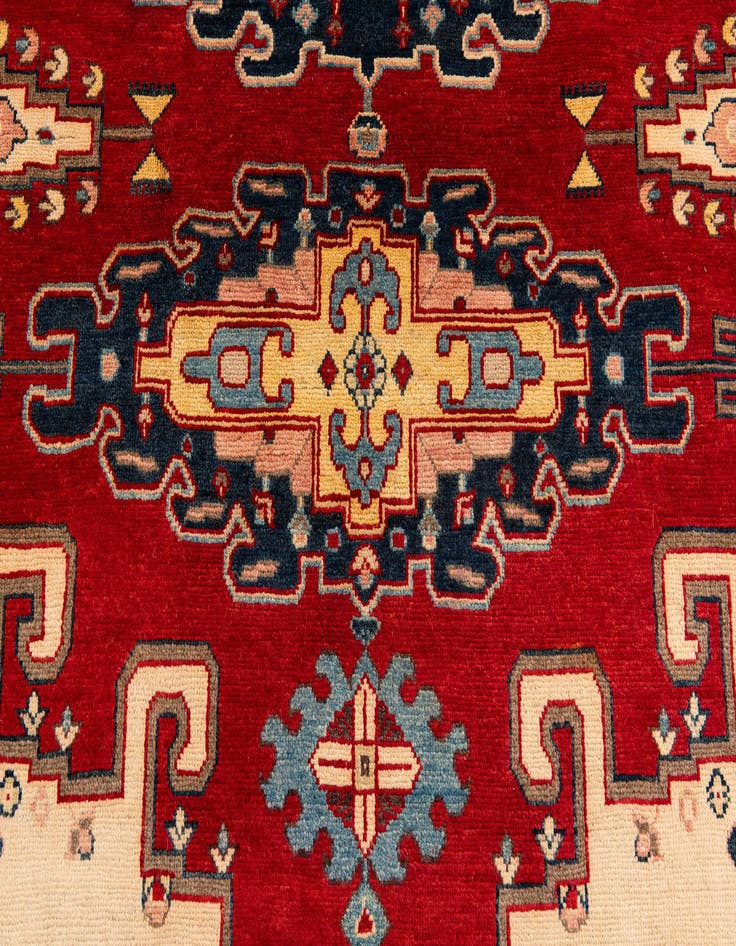 Detail image of  8' x 10'  Hand Knotted Kazak Rug