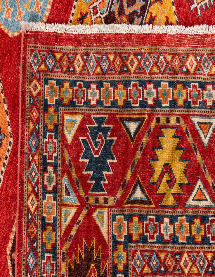 Detail image of  8' 3 x 11' 4  Hand Knotted Kazak Rug