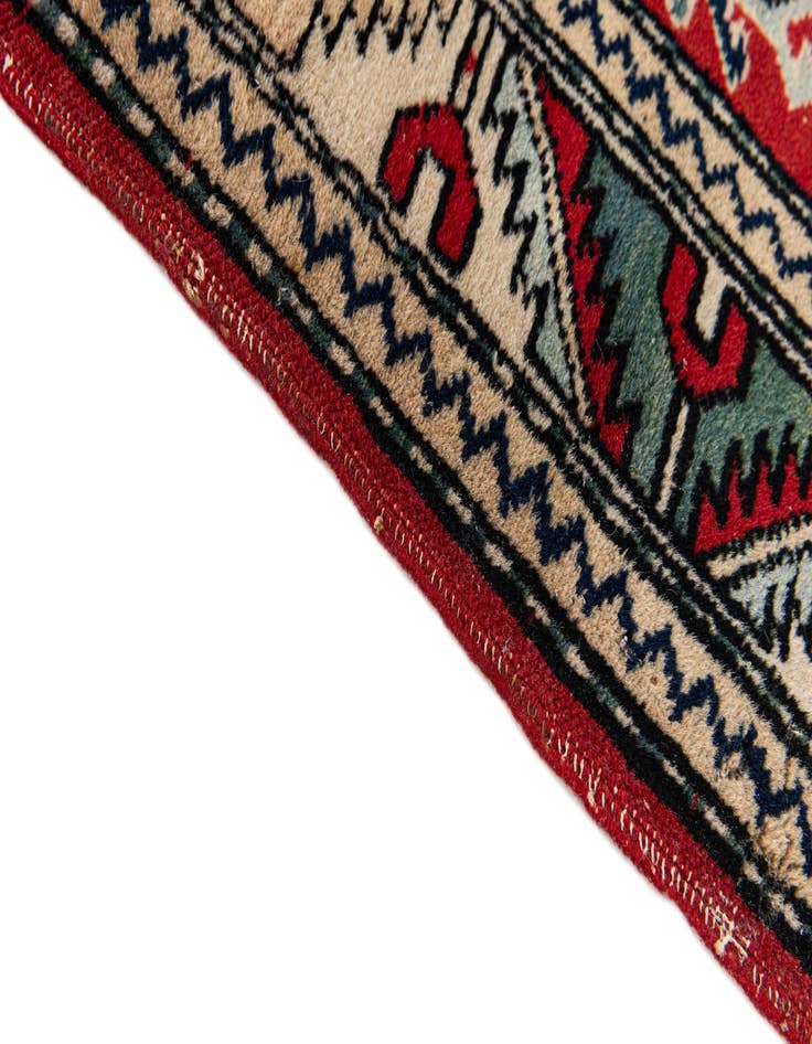 Detail image of  2' 11 x 5' 2  Hand Knotted Kazak Oriental Wool Rug