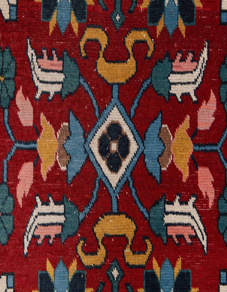 Detail image of  6' 2 x 10' 3  Hand Knotted Kazak Wool Rug