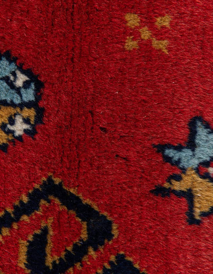 Detail image of  4' 3 x 6' 6  Hand Knotted Kazak Rug
