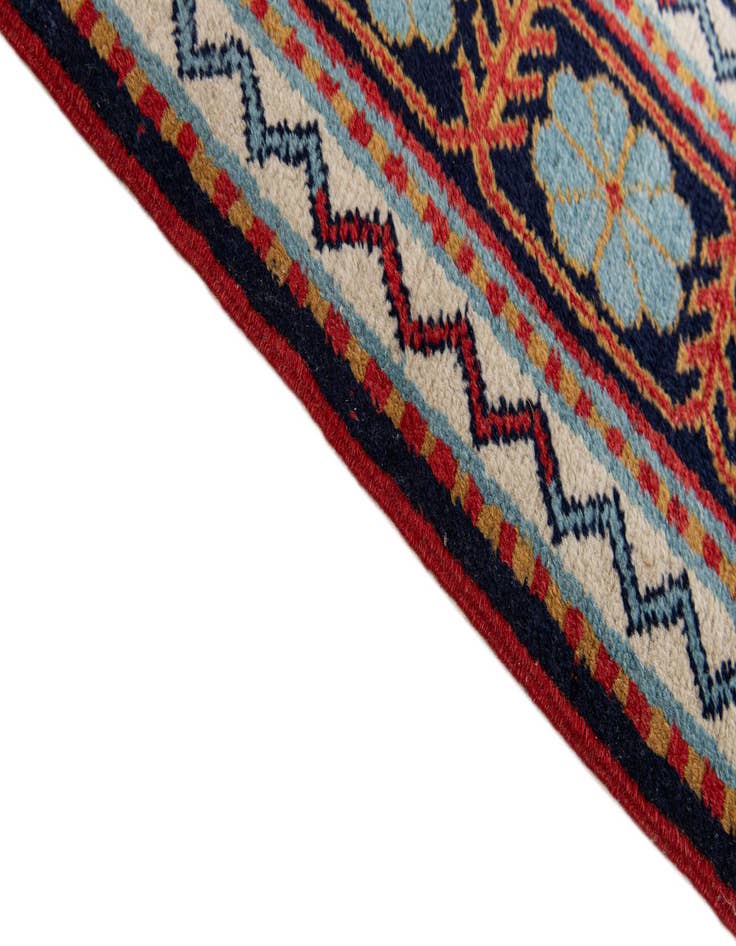 Detail image of  4' 3 x 6' 6  Hand Knotted Kazak Rug