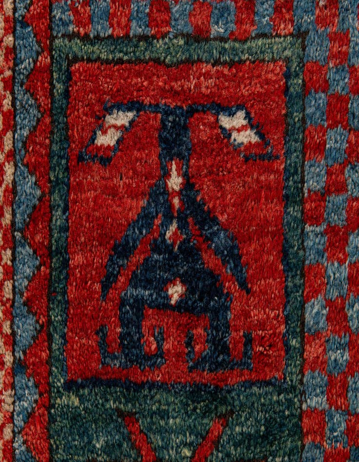 Detail image of  5' 9 x 7' 3  Hand Knotted Kazak Wool Rug