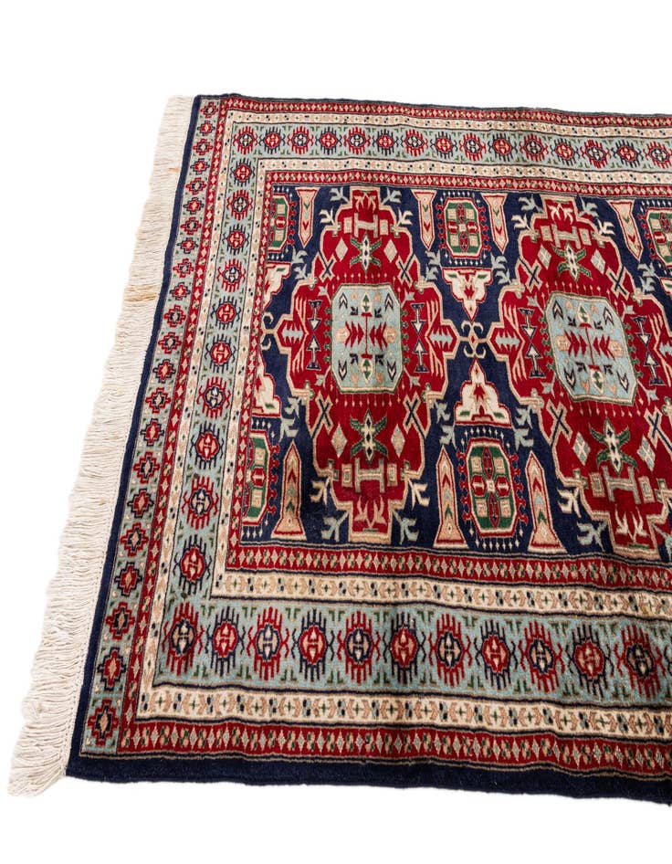 Detail image of  4' x 6' 1  Hand Knotted Kazak Rug
