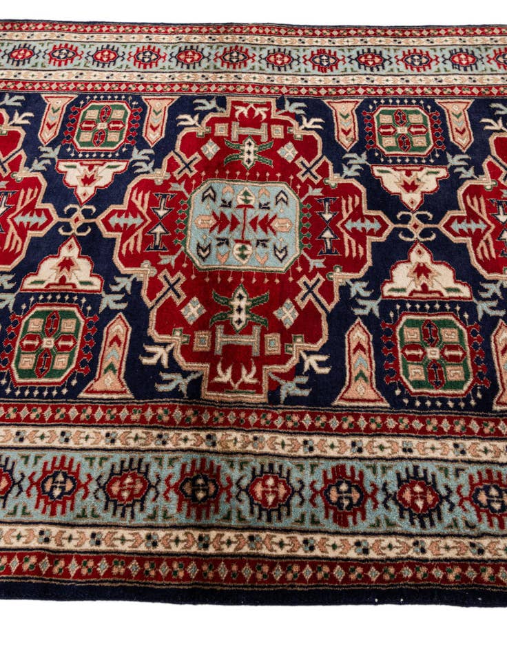 Detail image of  4' x 6' 1  Hand Knotted Kazak Rug