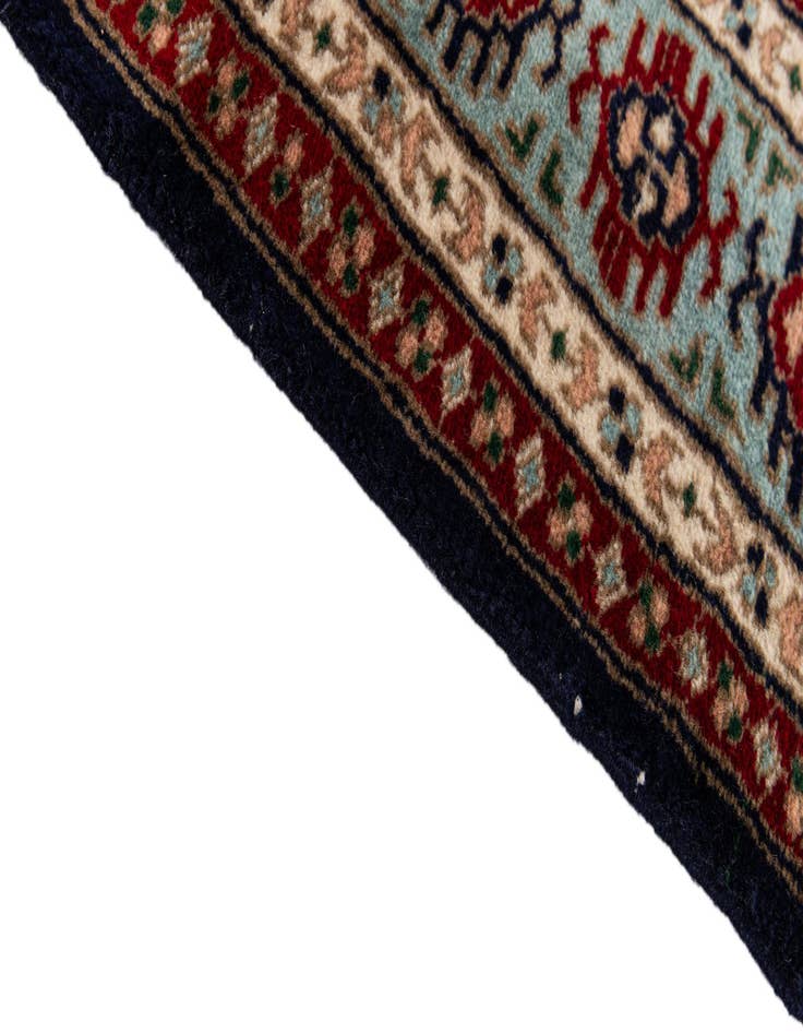 Detail image of  4' x 6' 1  Hand Knotted Kazak Rug