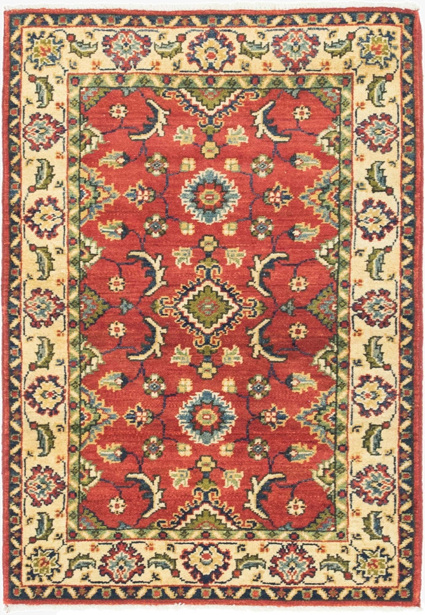  2' 9 x 4' 2  Hand Knotted Kazak Rug
