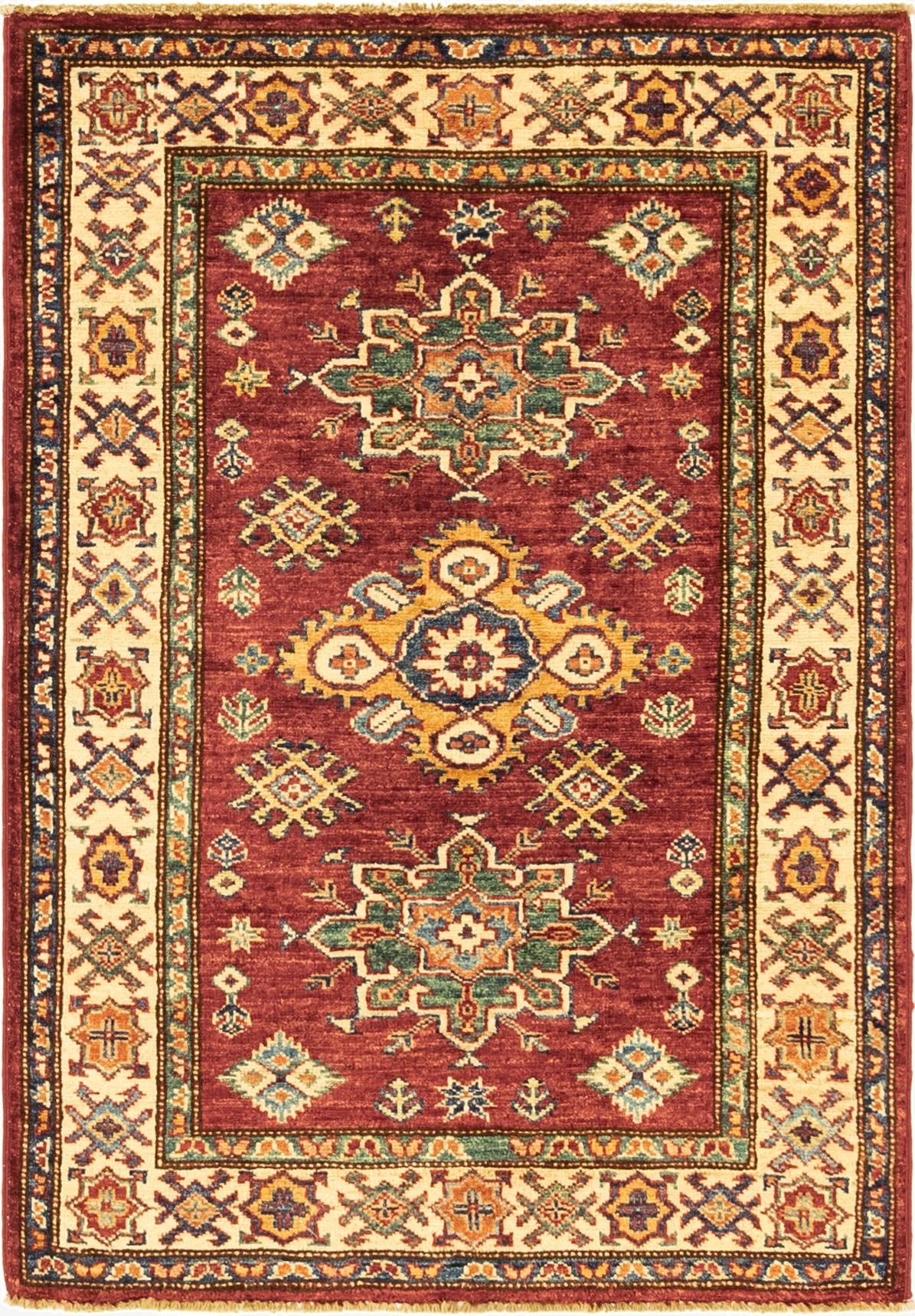  2' 9 x 4' 1  Hand Knotted Kazak Oriental Rug