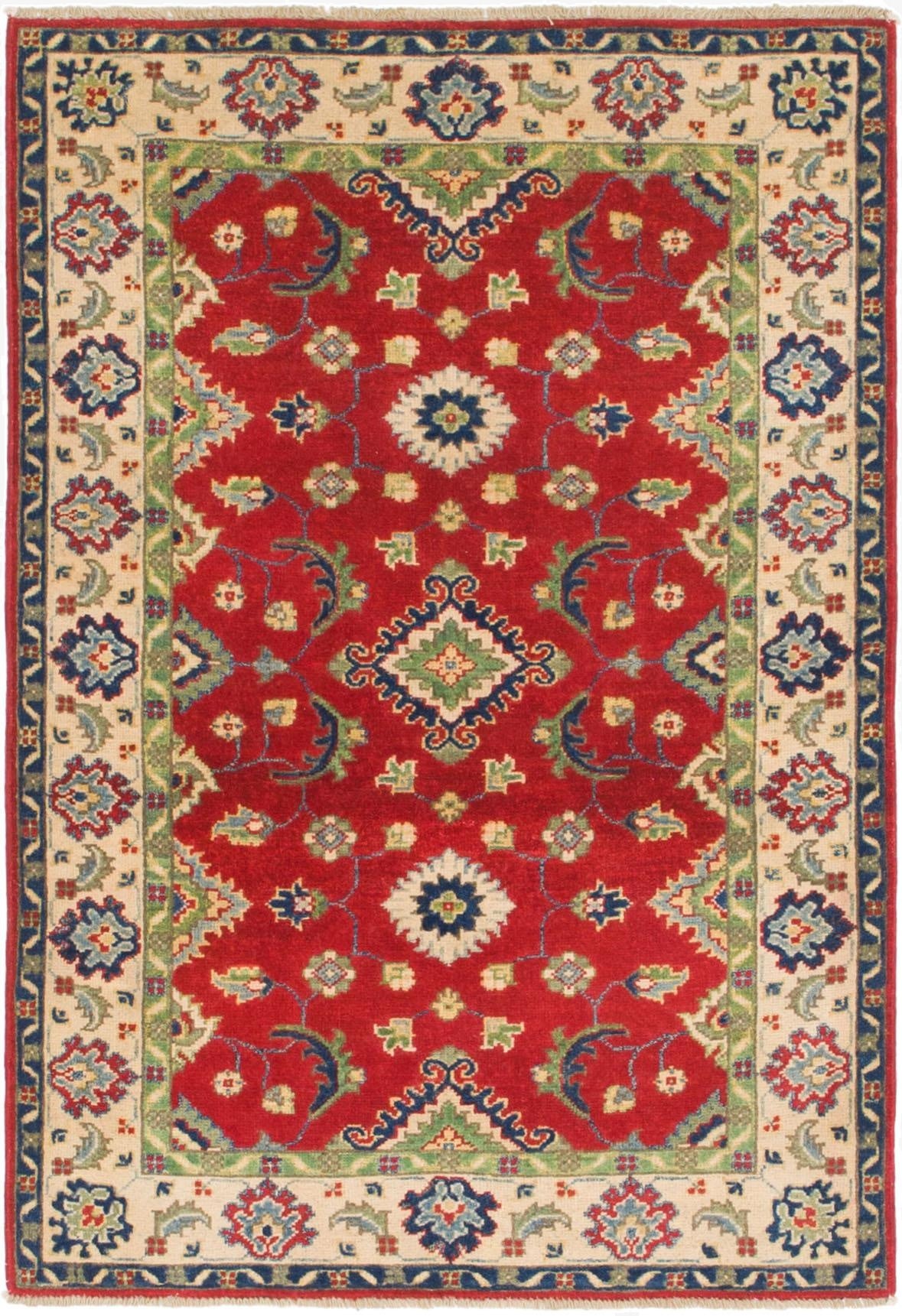  3' 3 x 5'  Hand Knotted Kazak Rug