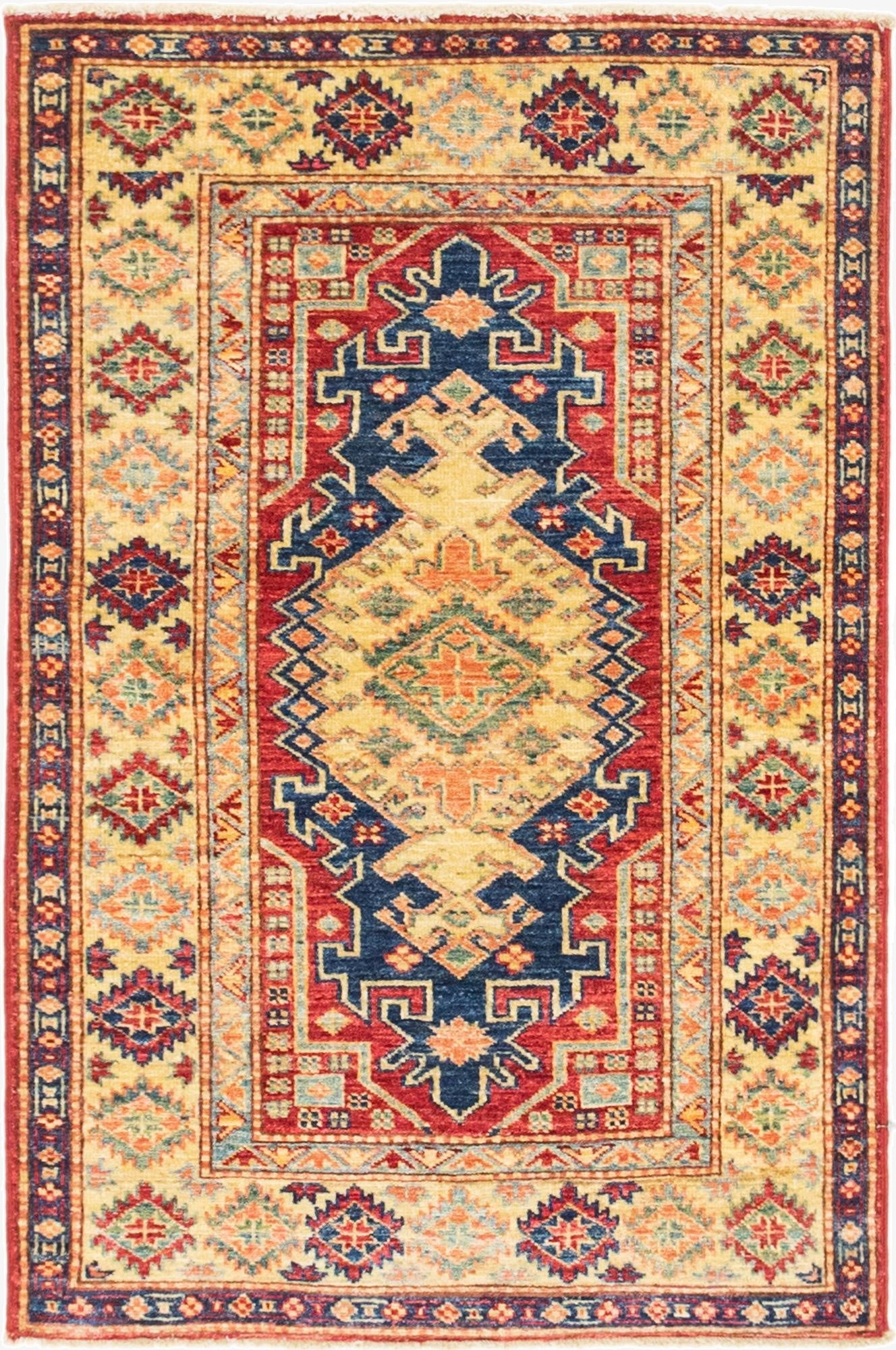  2' 8 x 4'  Hand Knotted Kazak Oriental Rug