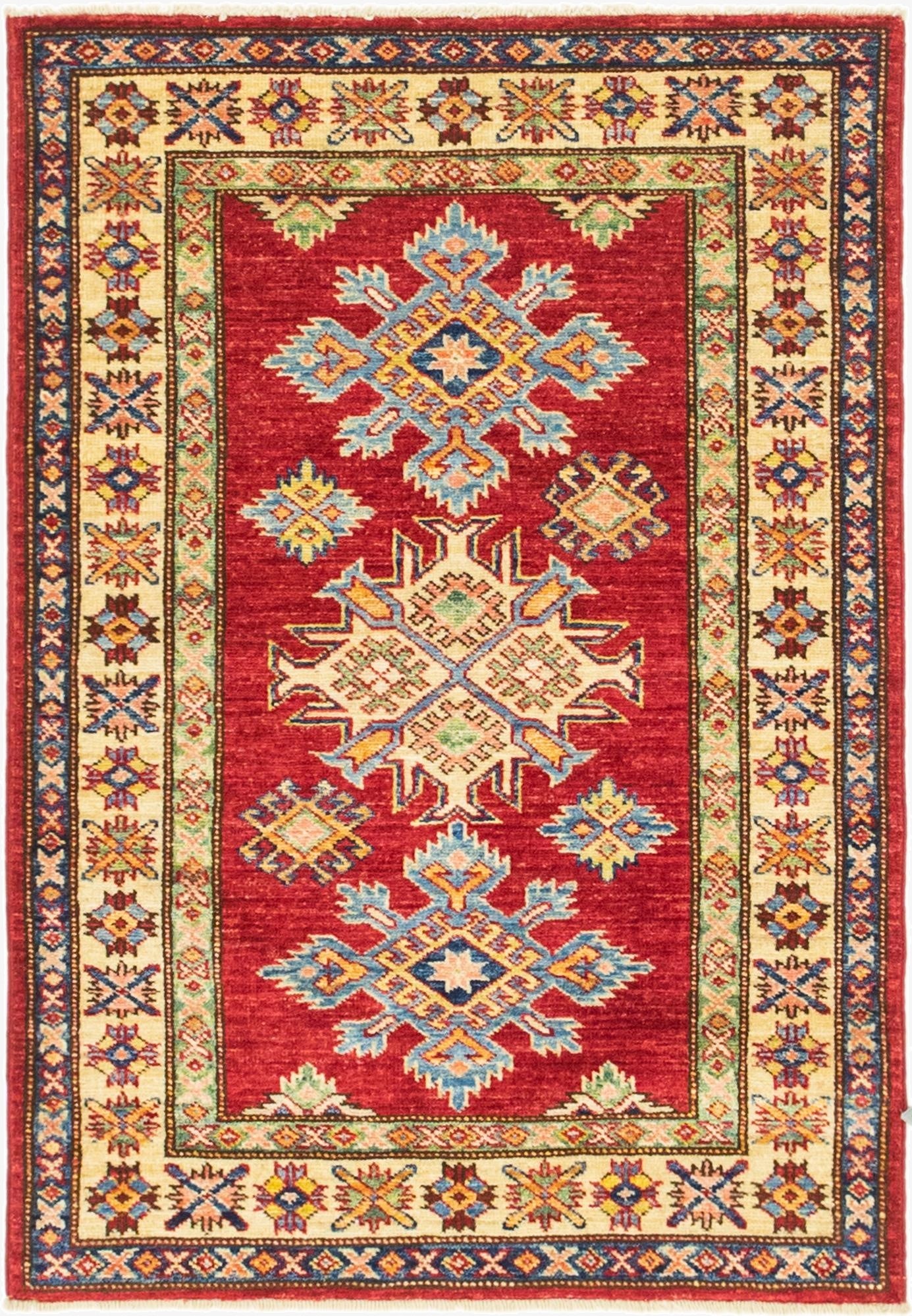  2' 9 x 4'  Hand Knotted Kazak Oriental Rug