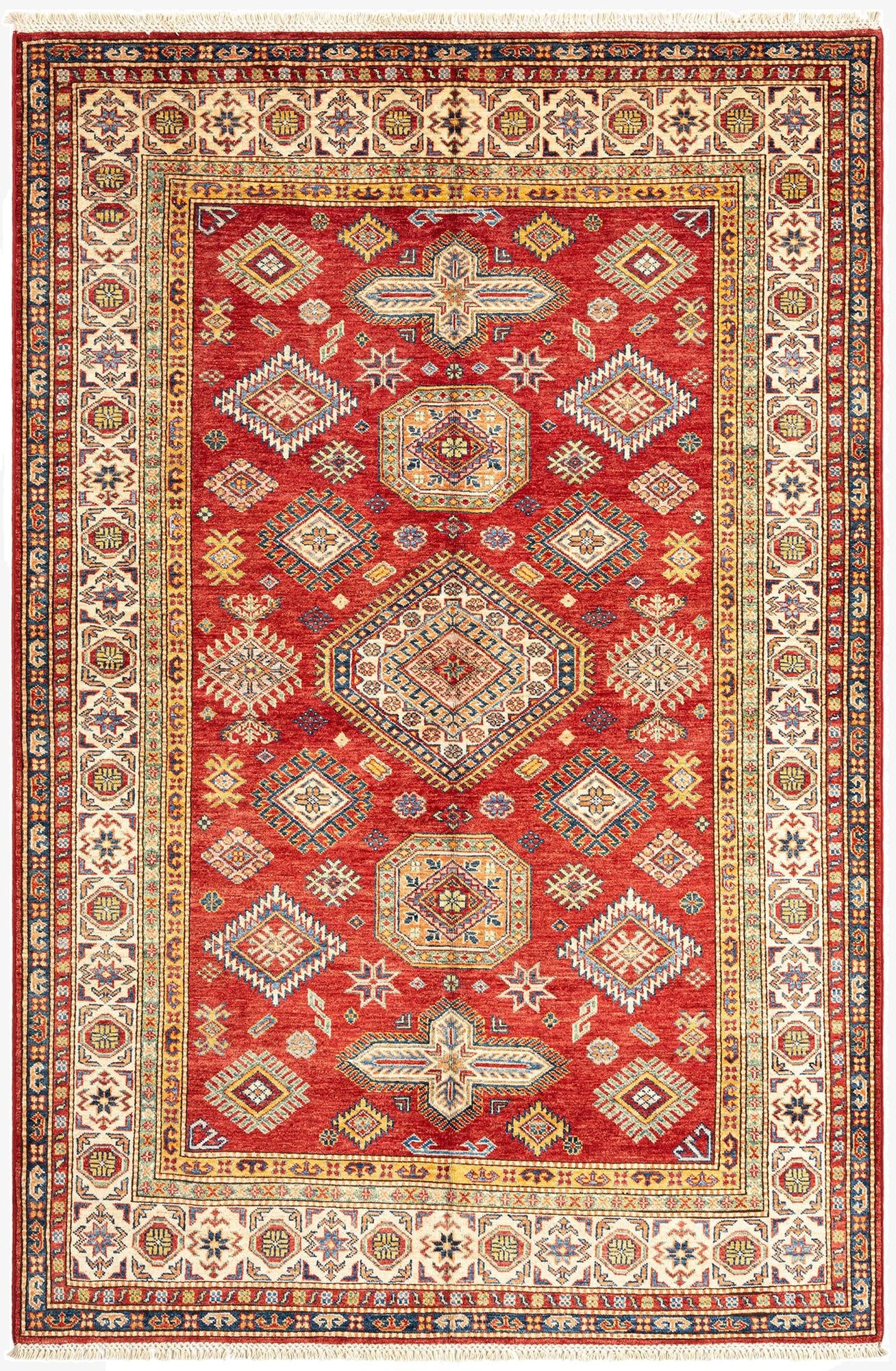  5' 4 x 8' 2 Kazak Wool Rug