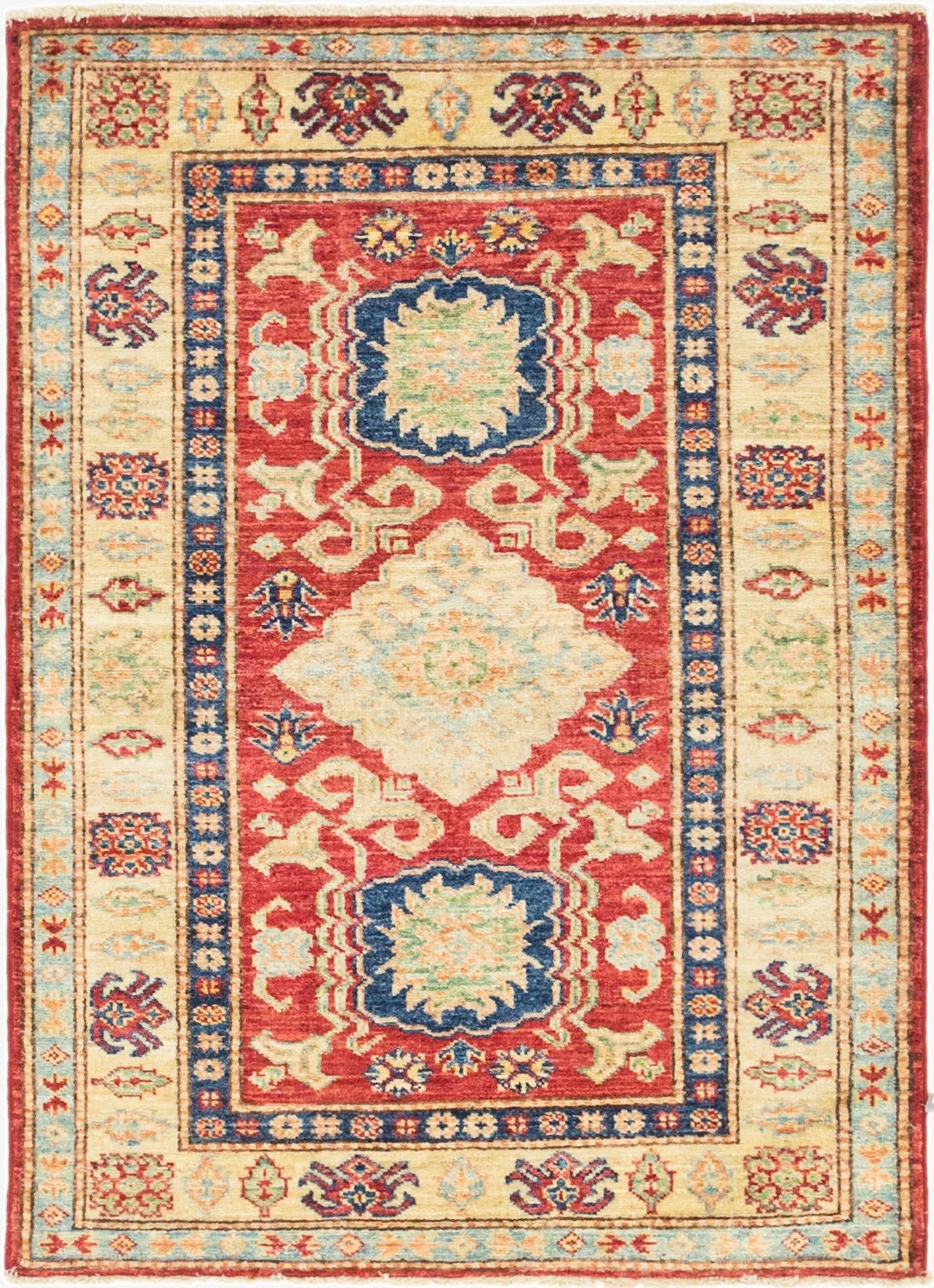  2' 9 x 3' 10  Hand Knotted Kazak Oriental Rug