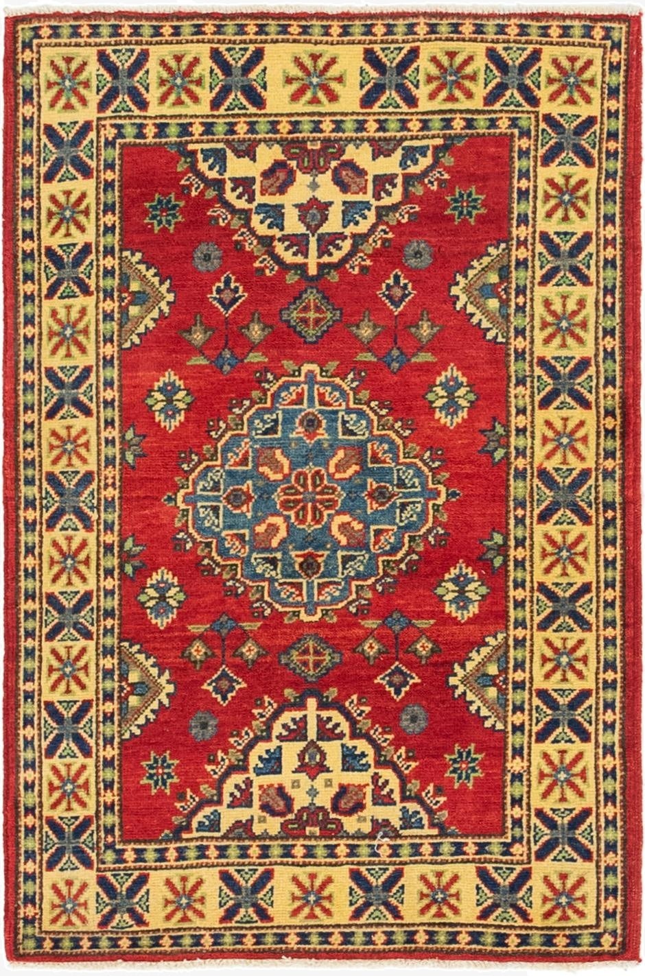  2' 8 x 4' 1  Hand Knotted Kazak Rug
