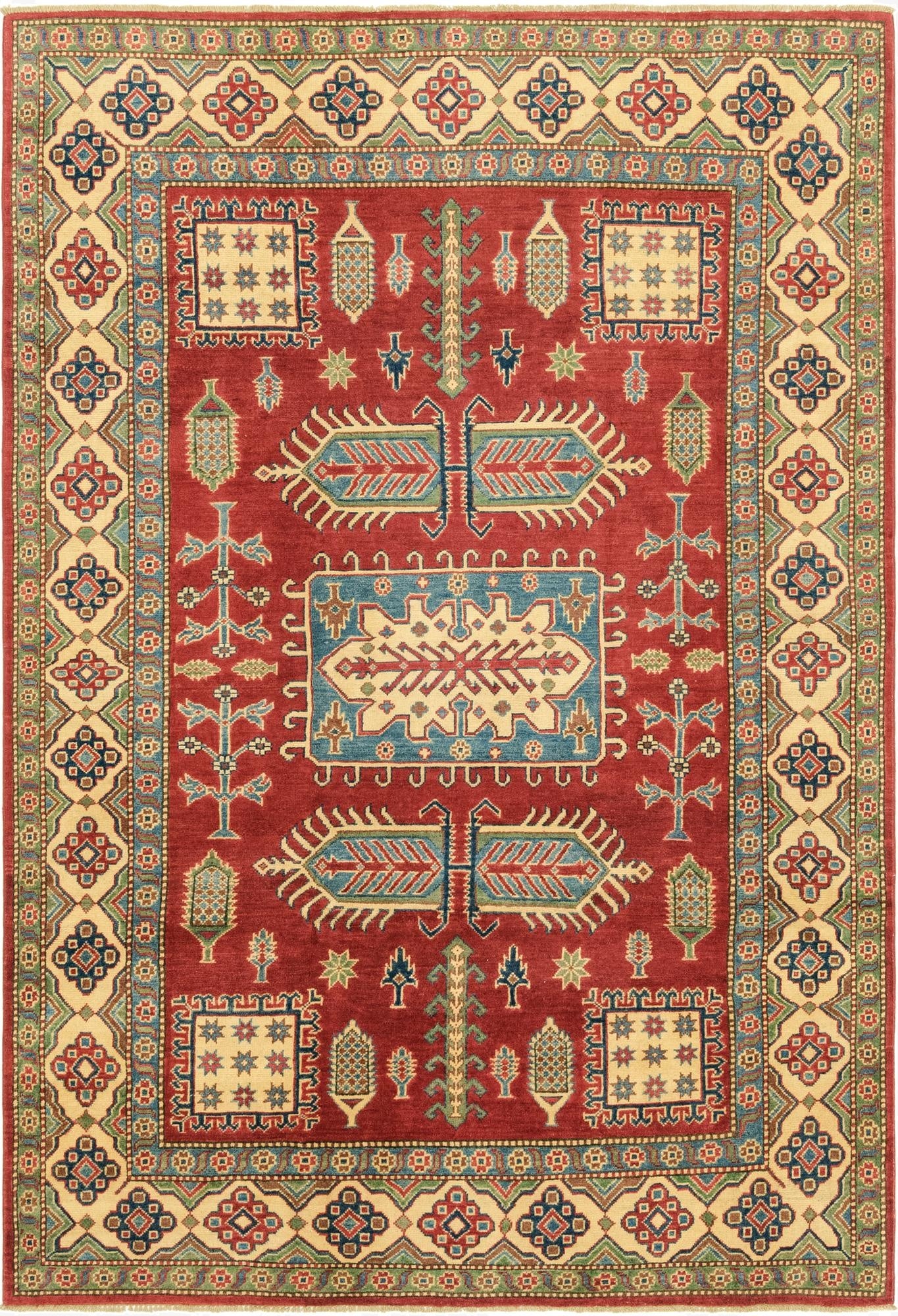 Primary image  5' 10 x 8' 10  Hand Knotted Kazak Rug