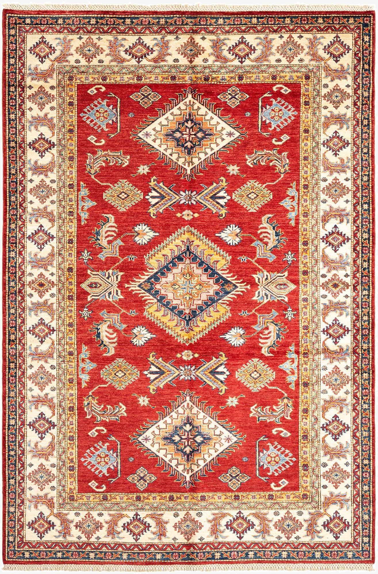  5' 6 x 8' 4 Kazak Wool Rug