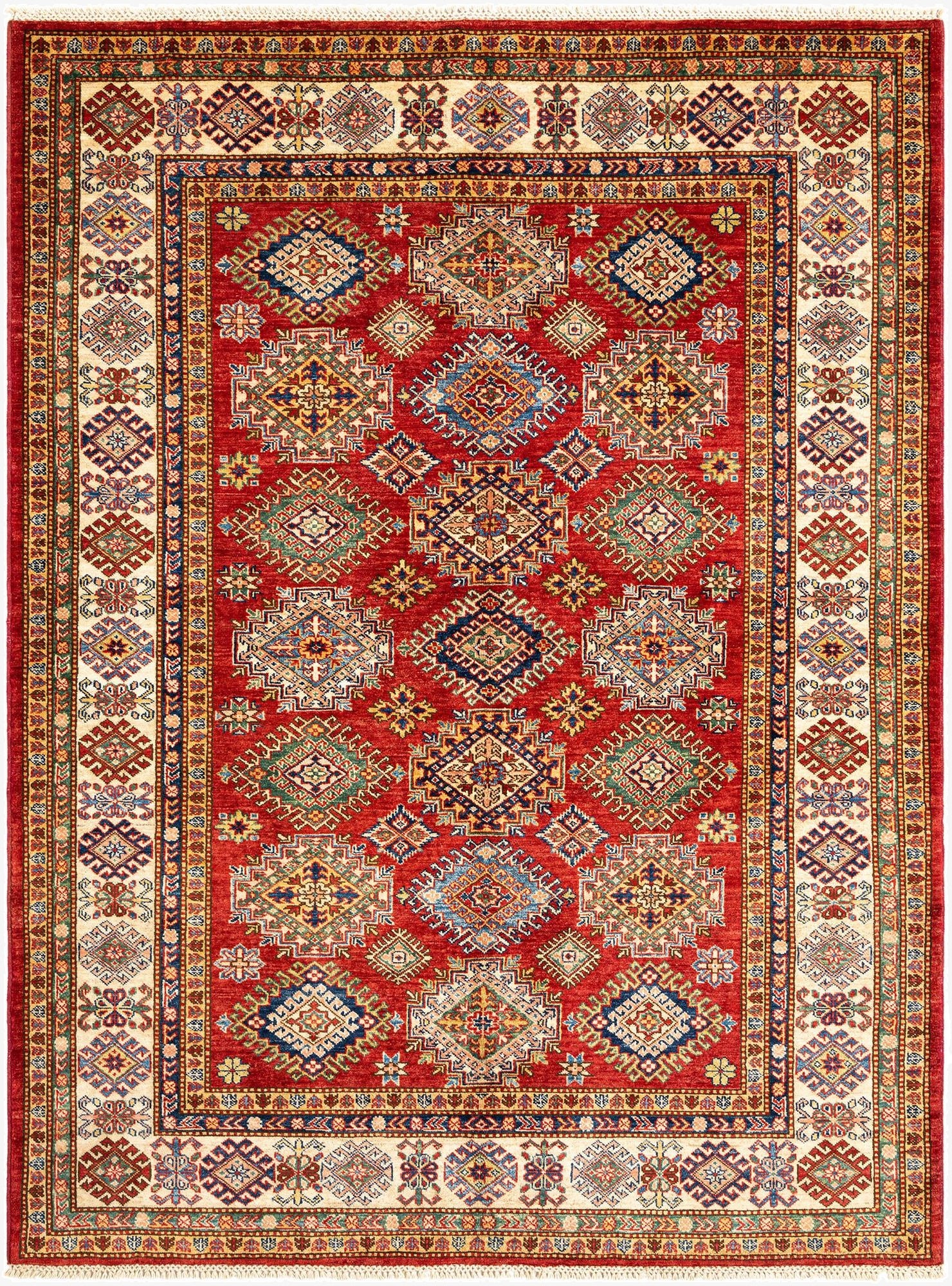 5' 10 x 8' Kazak Wool Rug