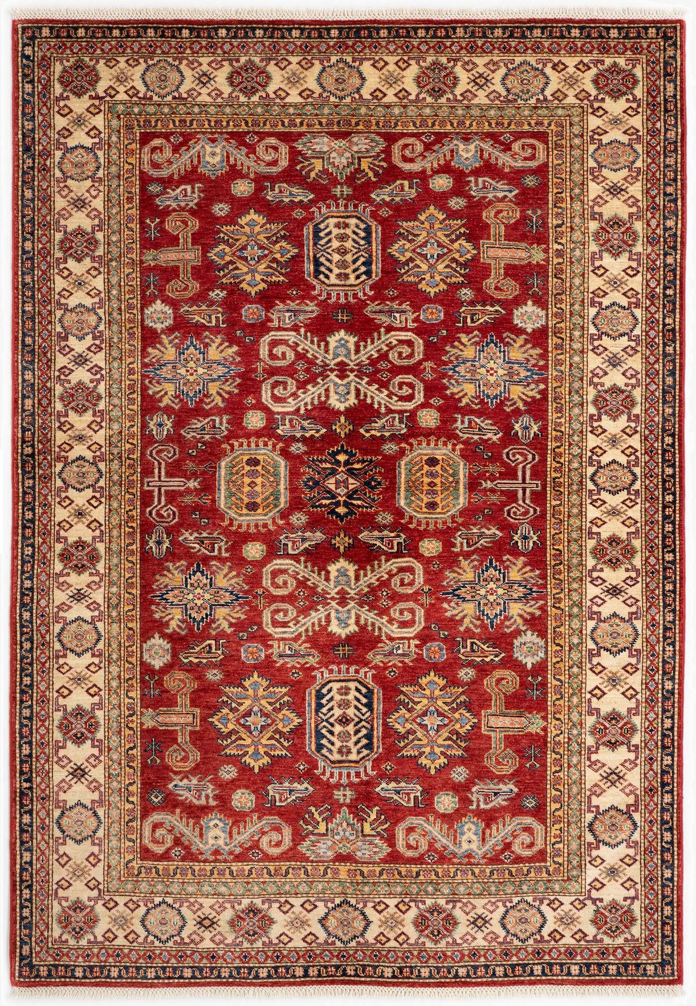  5' 7 x 8' 1 Kazak Wool Rug