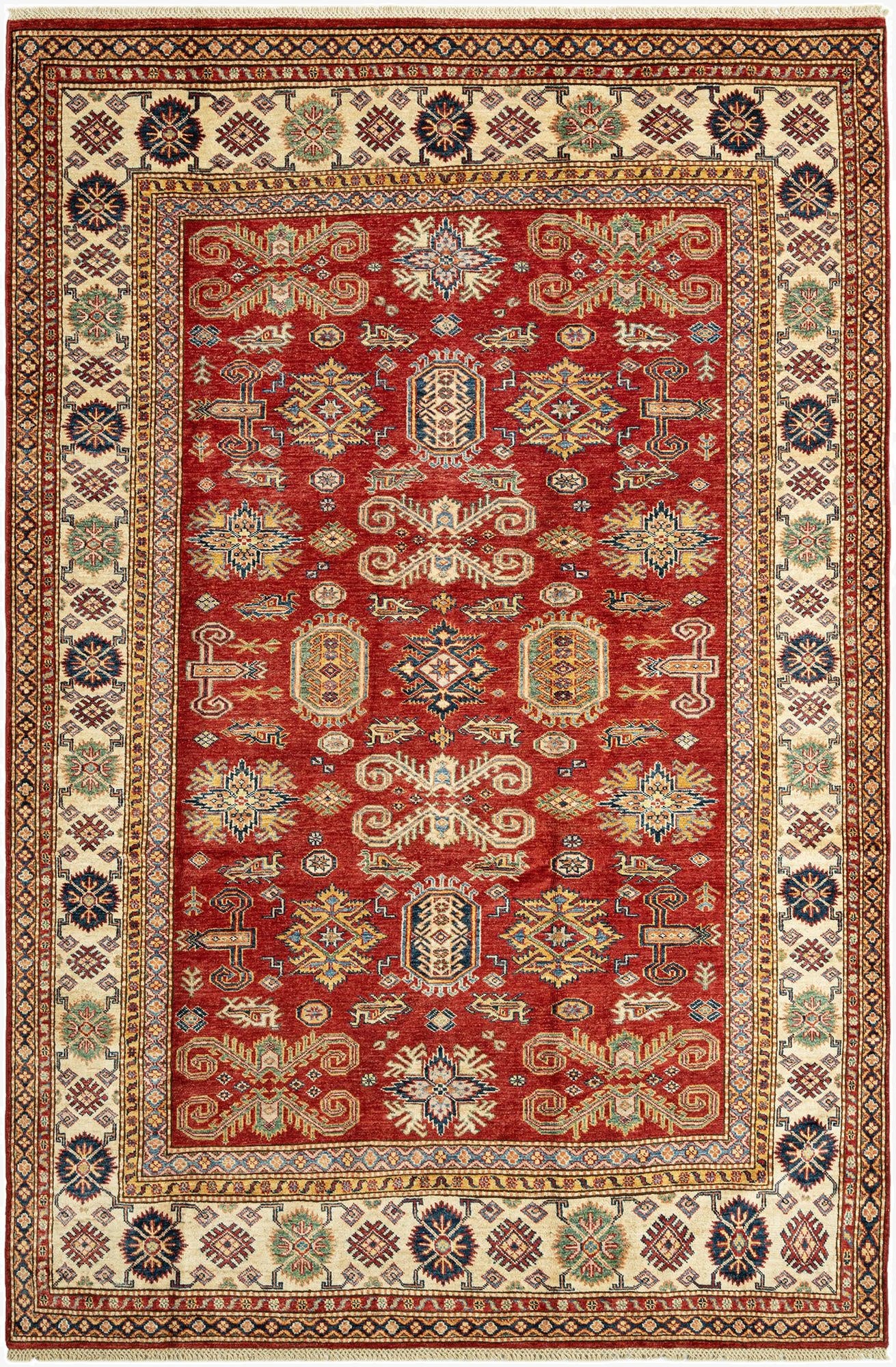  6' 7 x 9' 7 Kazak Wool Rug