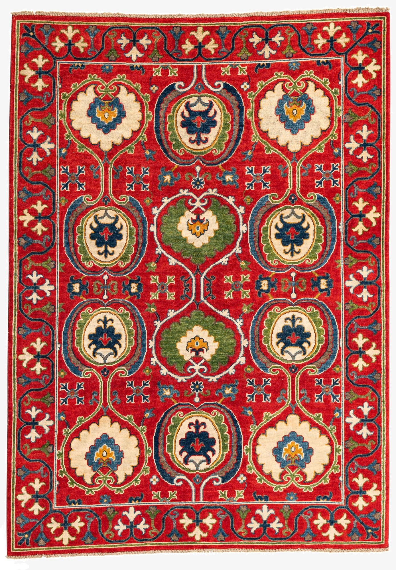  5' x 7'  Hand Knotted Kazak Rug