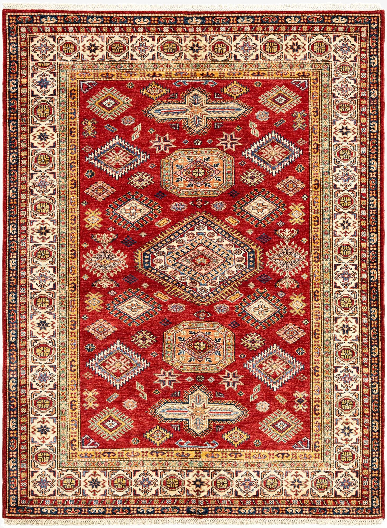  5' 7 x 7' 6 Kazak Wool Rug
