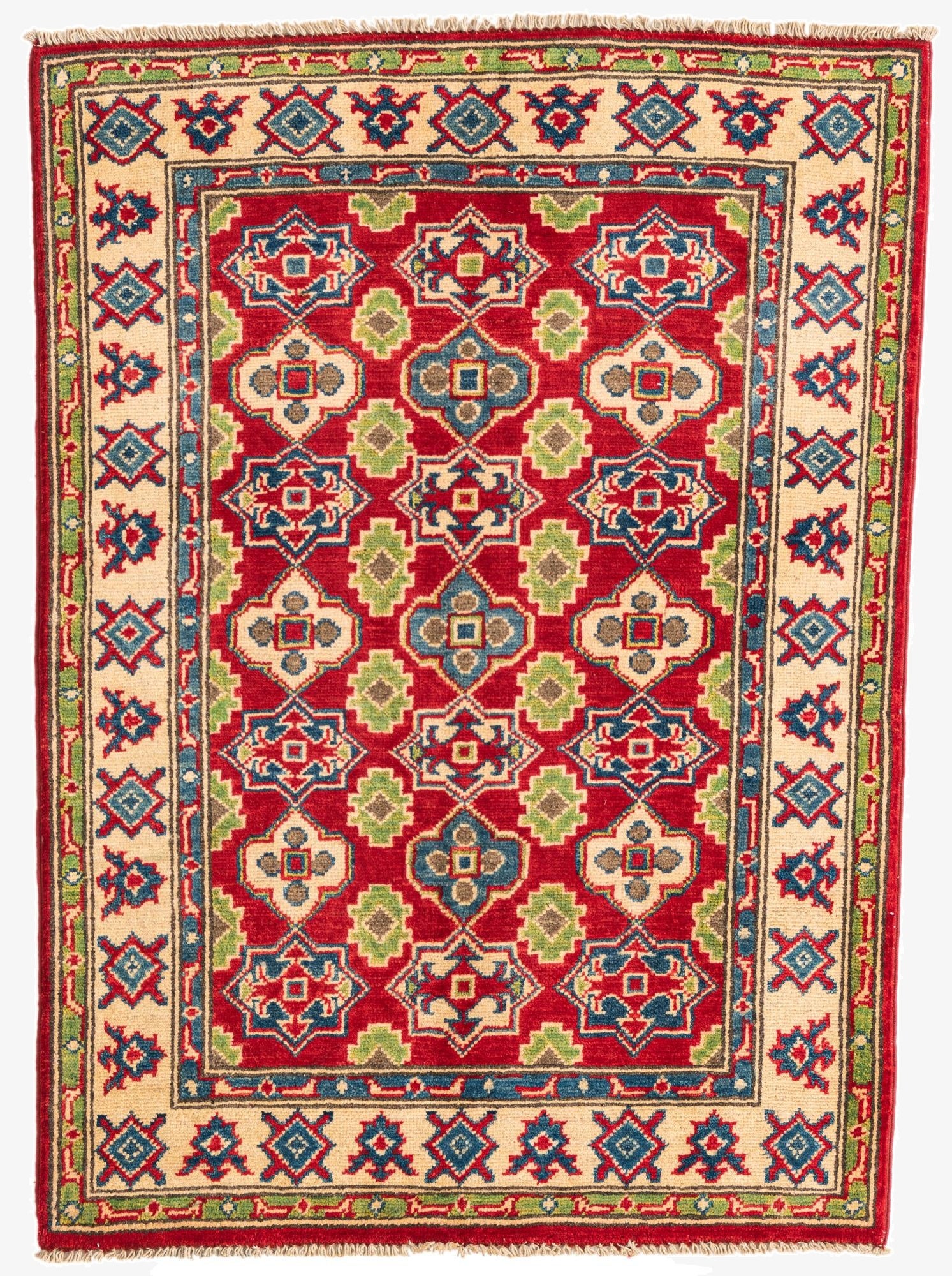  2' 10 x 4'  Hand Knotted Kazak Rug