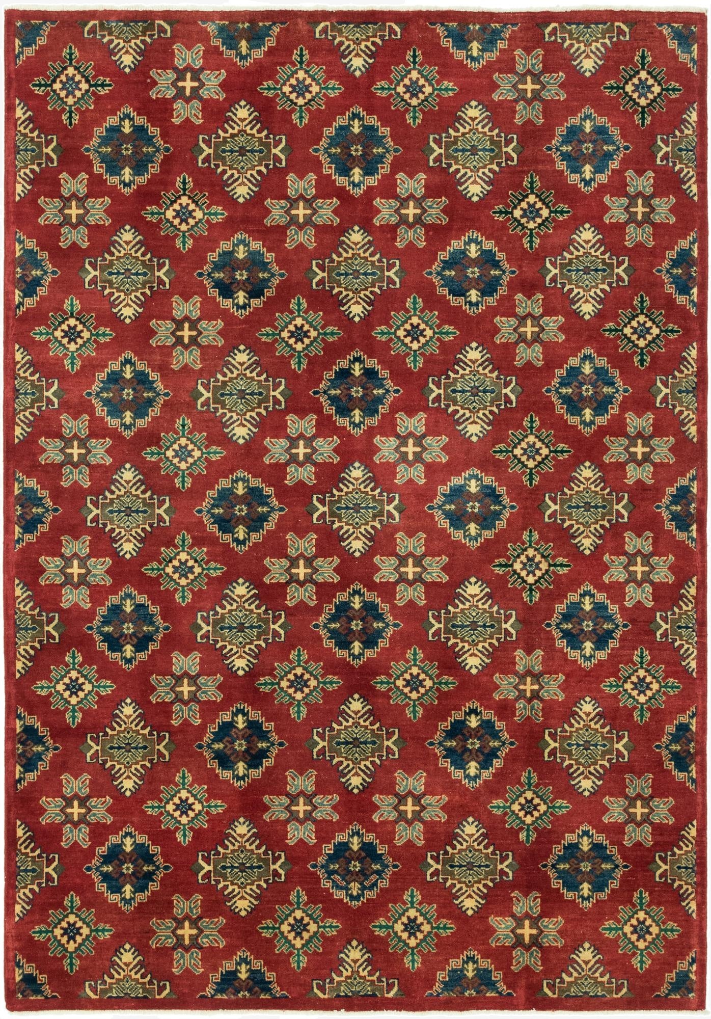  6' 9 x 9' 7  Hand Knotted Kazak Rug