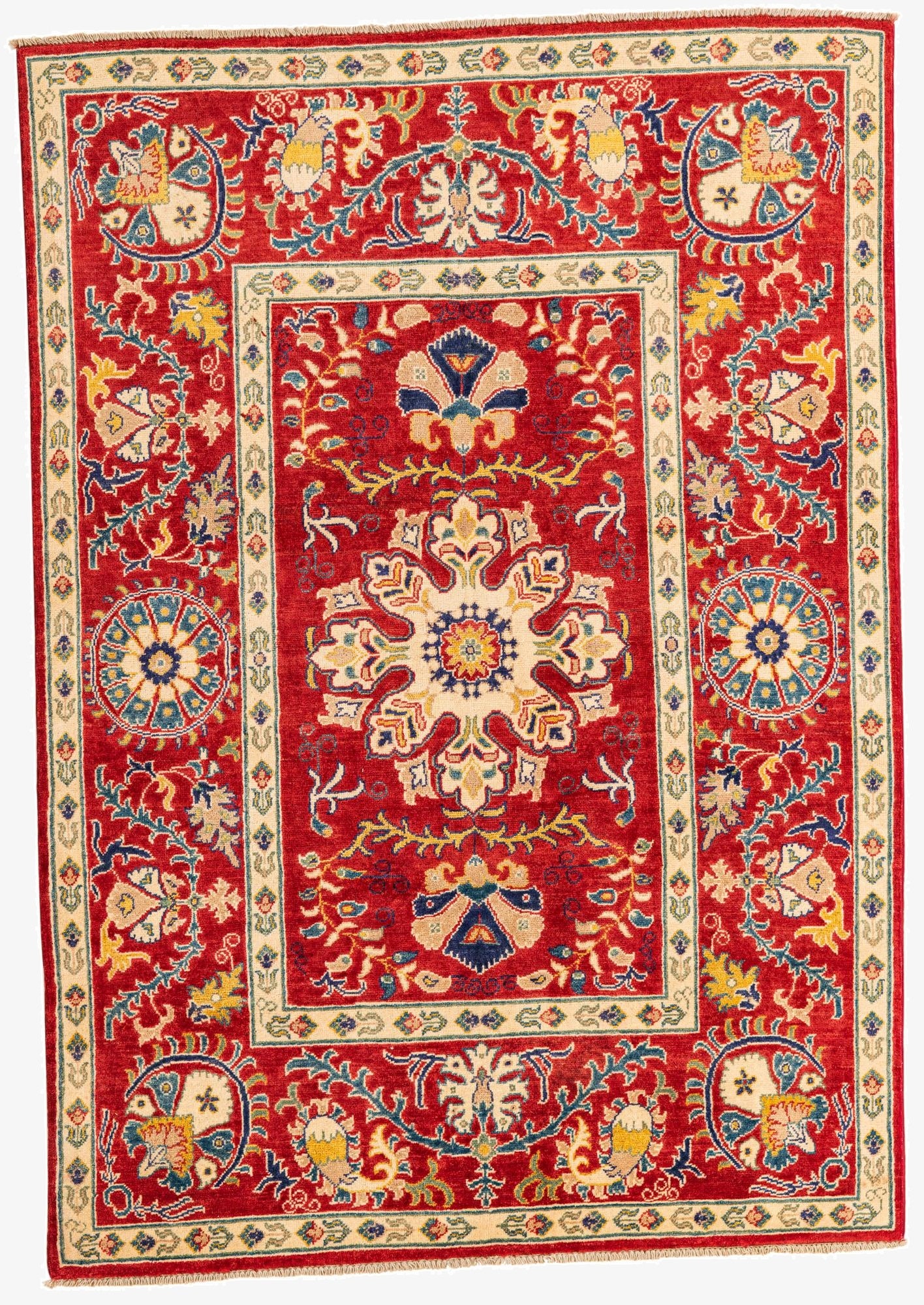  5' x 7'  Hand Knotted Kazak Rug