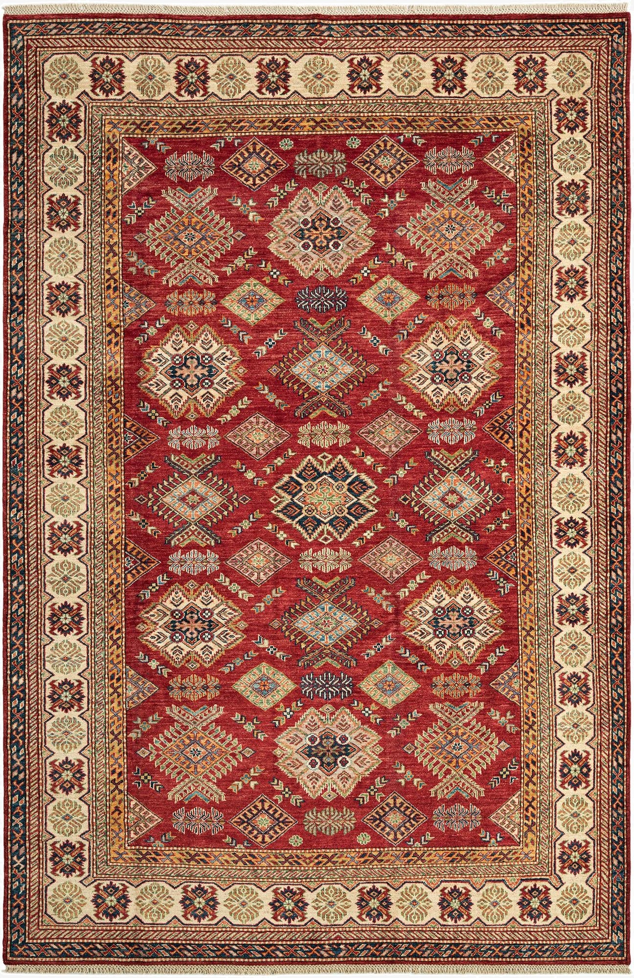 6' 7 x 9' 6 Kazak Wool Rug