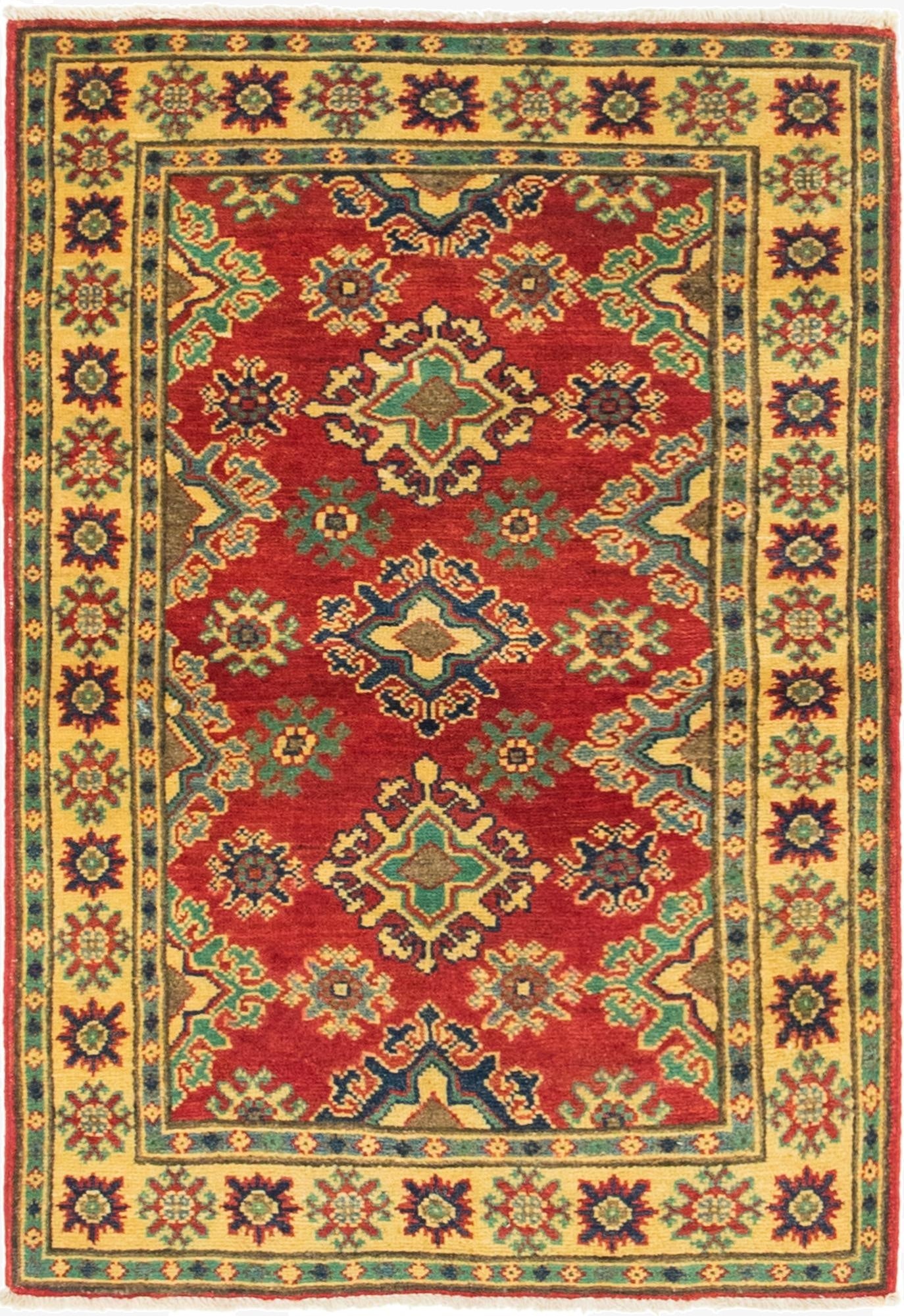  2' 7 x 3' 11  Hand Knotted Kazak Rug