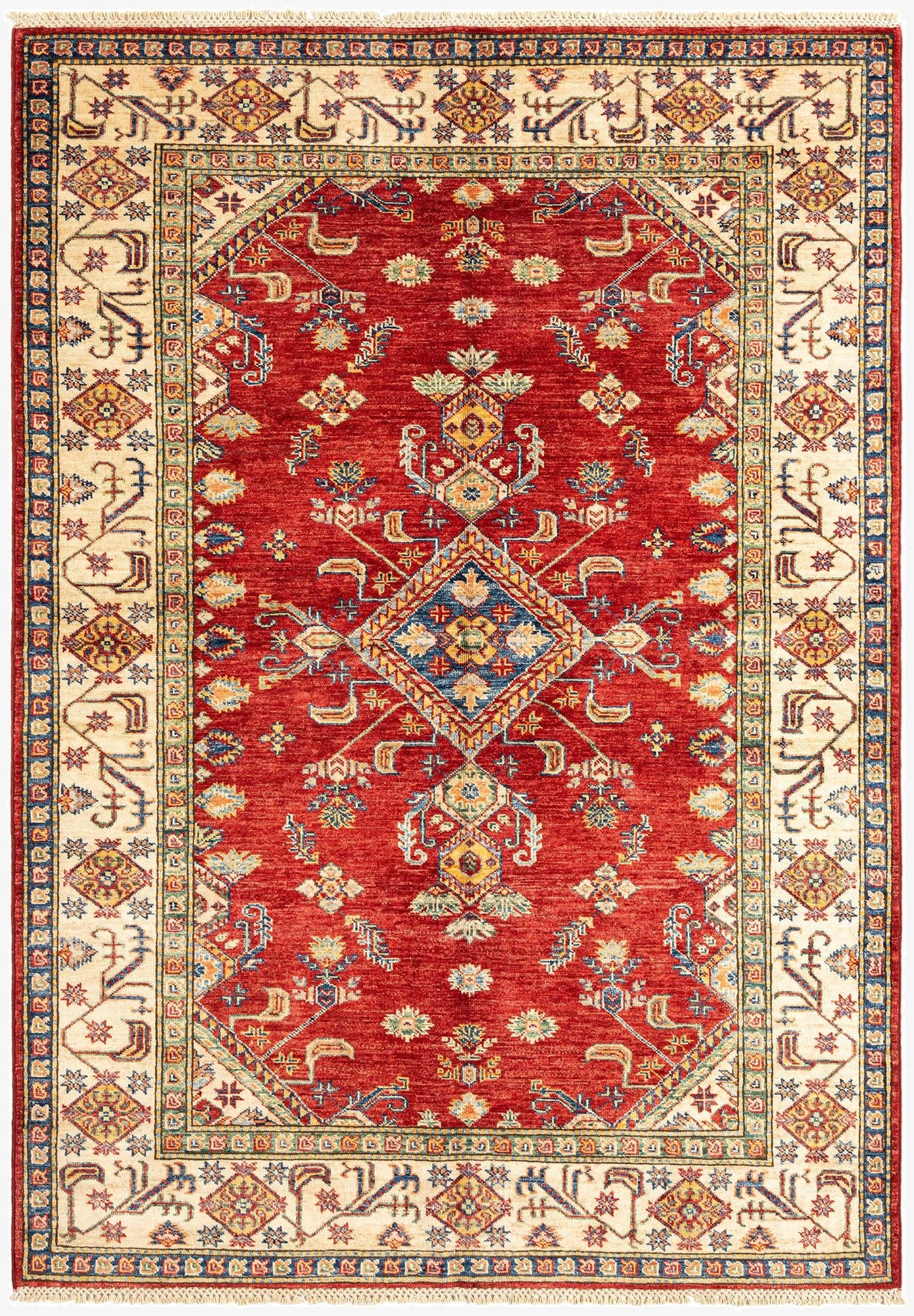  4' 9 x 6' 11 Kazak Wool Rug
