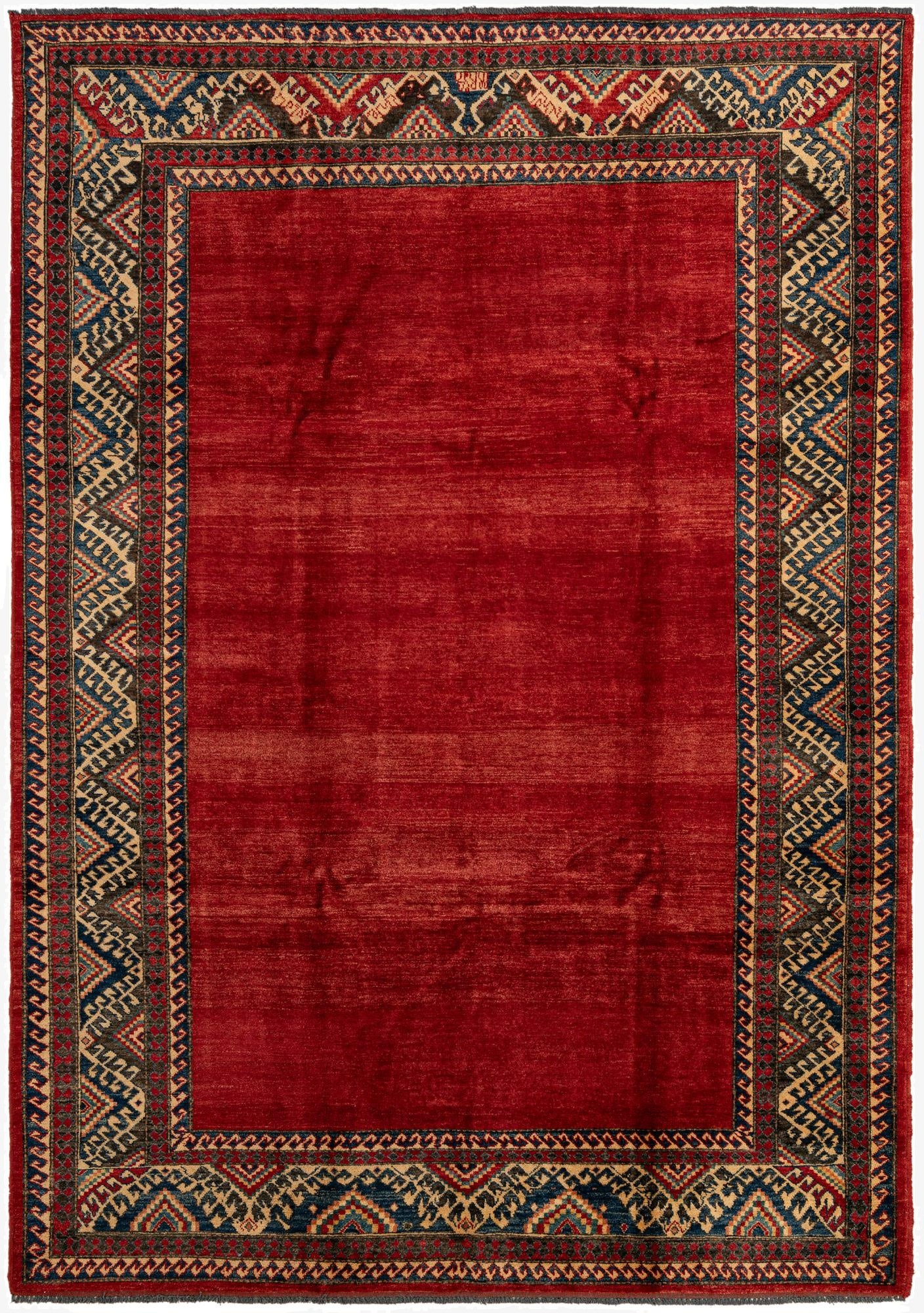  7' x 9' 10  Hand Knotted Kazak Wool Rug